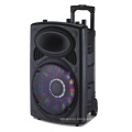 Big Power Mobile Square Trolley Speaker with Lithium Battery Wireless Microphone for Outdoor Party 6814D